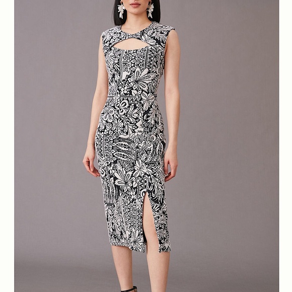 Anthropologie Dresses & Skirts - ANTROPOLOGIE Jacquard Cut Out Midi Dress